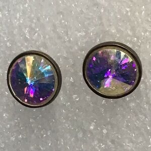 Aurora Borealis Crystal Stud Earrings